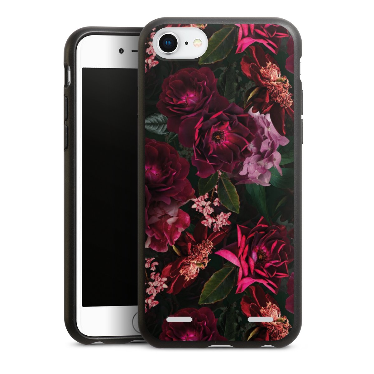 Donkerrode en roze bloemen