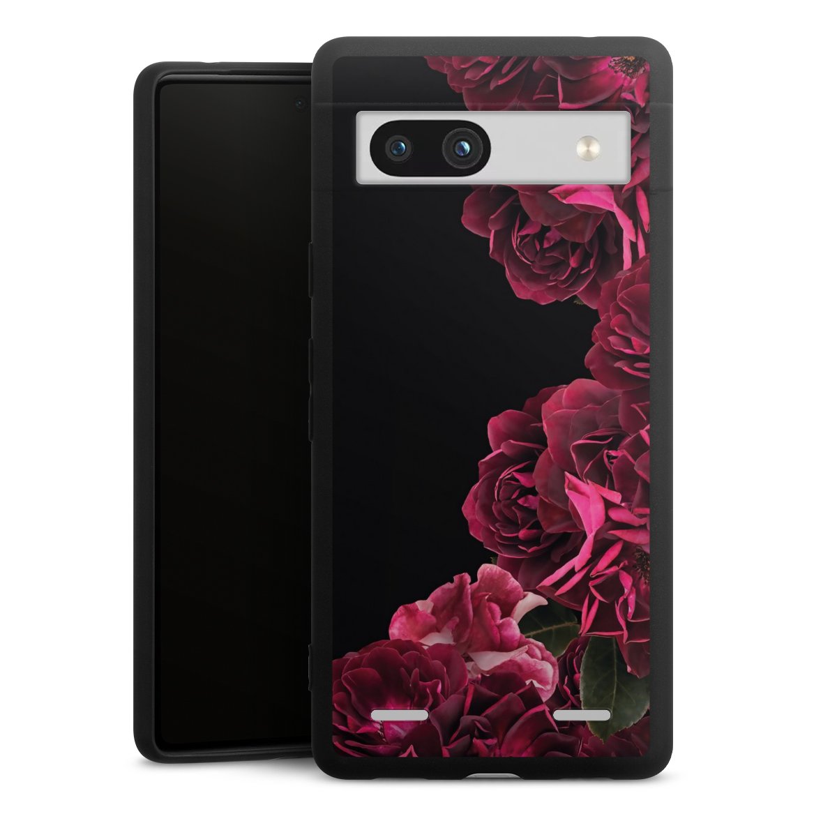 Rose vintage su nero