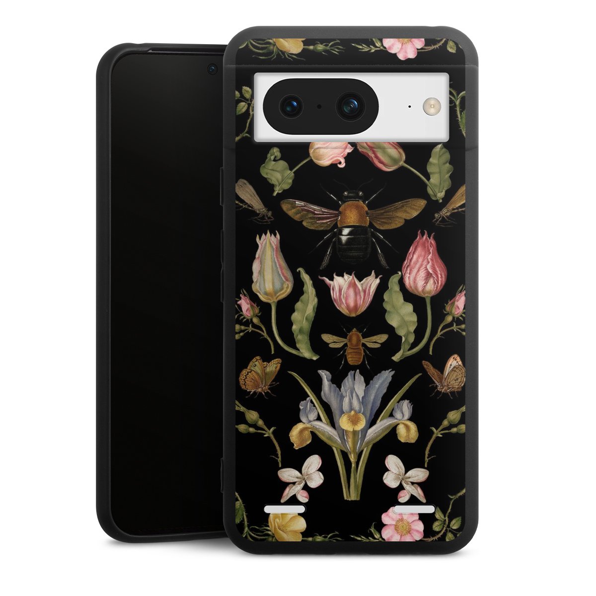 Fiori di campo e api nere