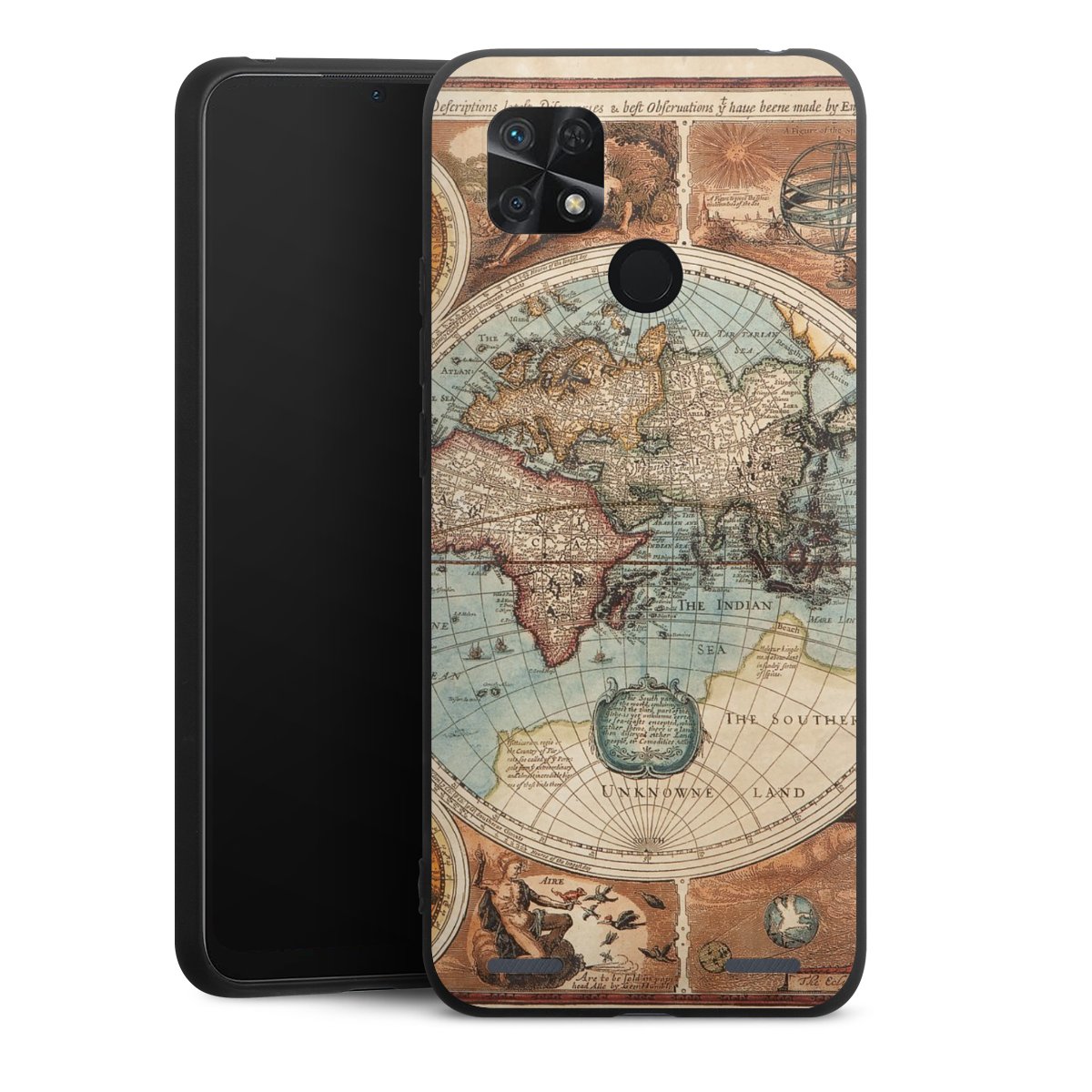 Mappa del mondo vintage