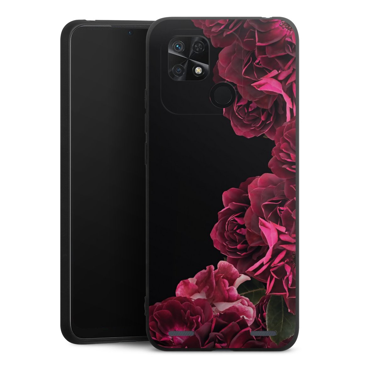 Rose vintage su nero