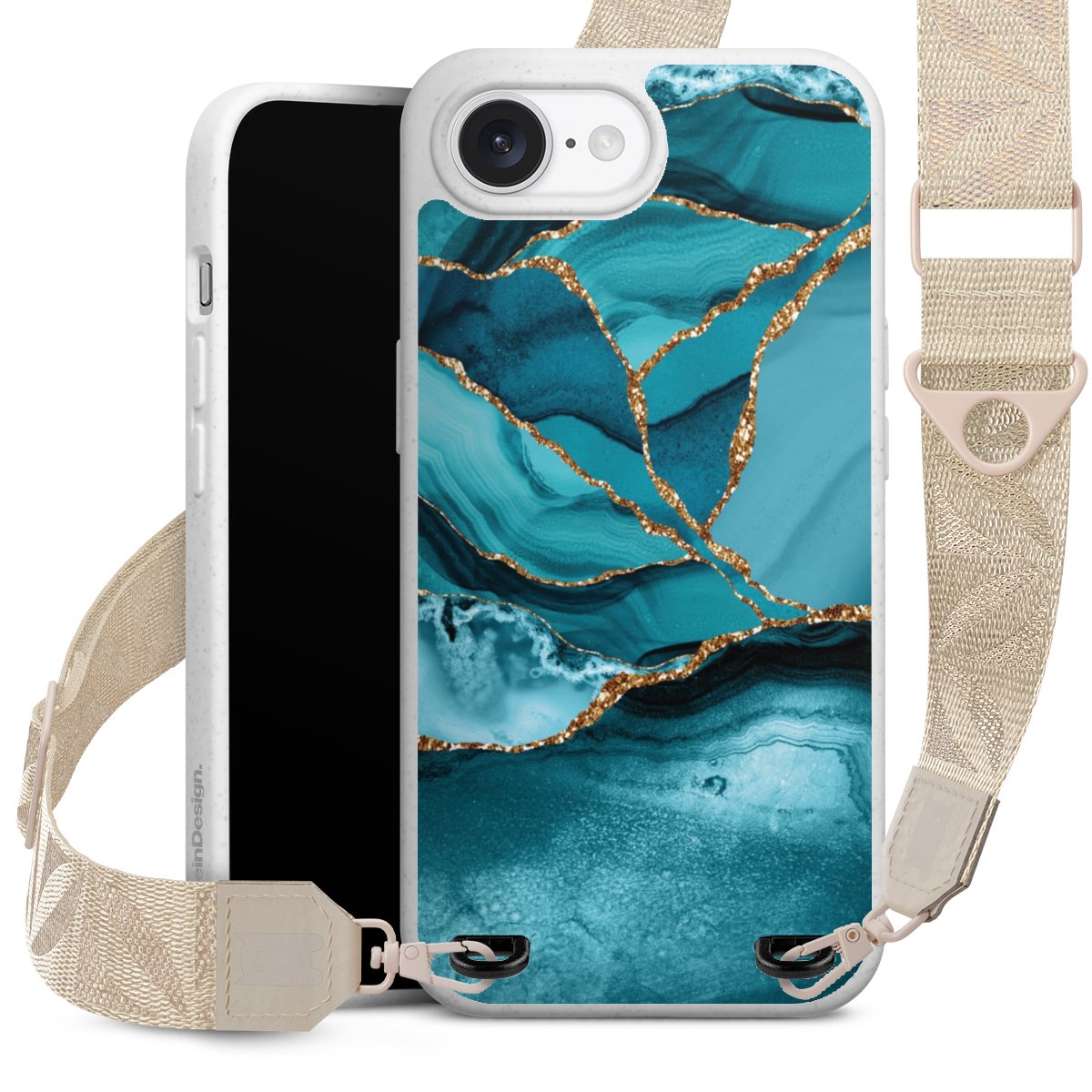 Eisblaue Marmor Landschaft