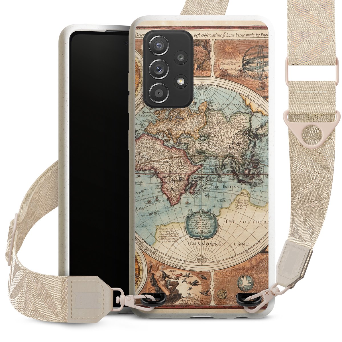Mappa del mondo vintage