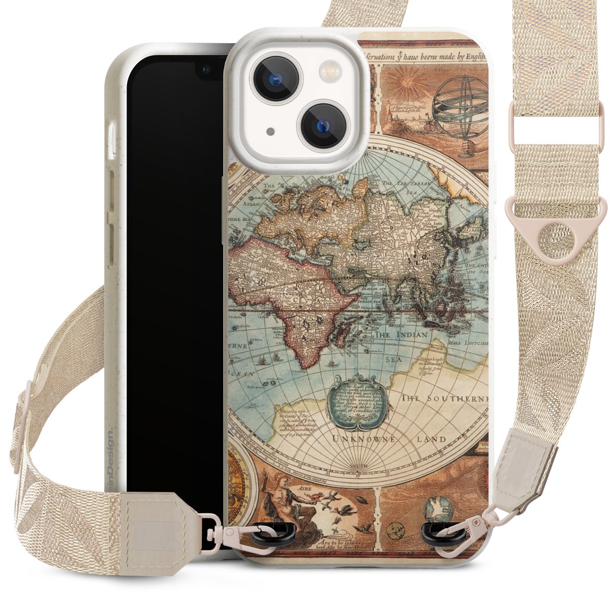 Mappa del mondo vintage