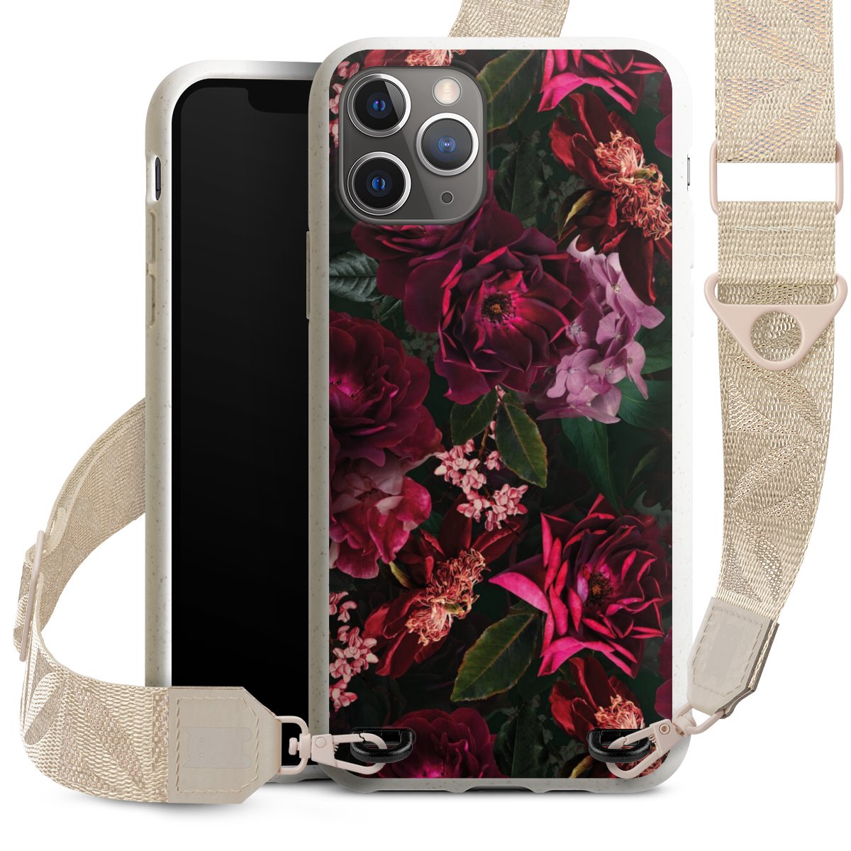 Fiori rosso scuro e rosa