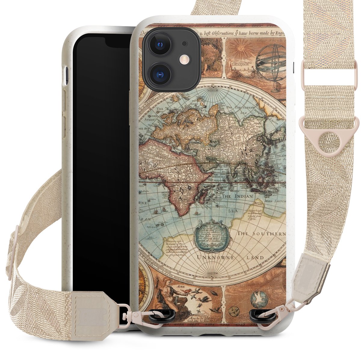 Mappa del mondo vintage