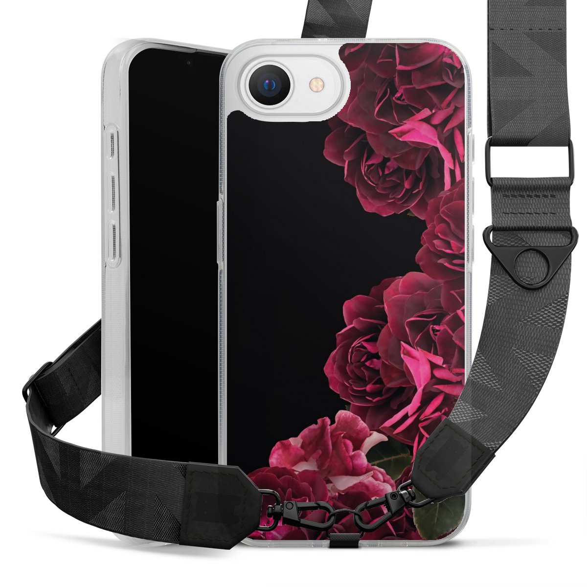 Rose vintage su nero