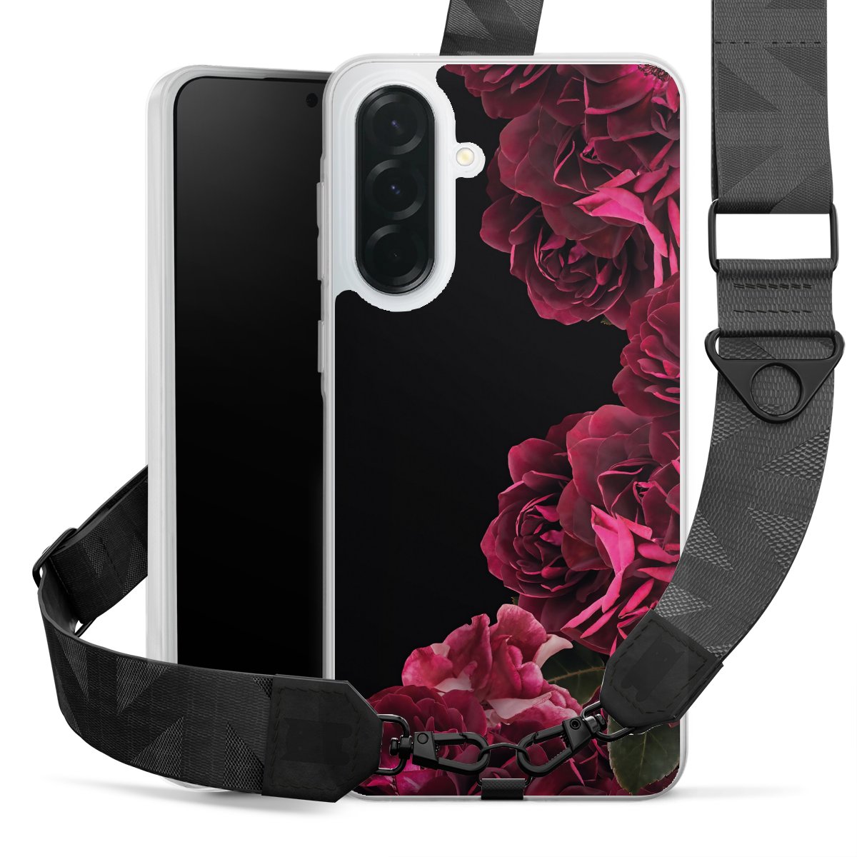 Rose vintage su nero