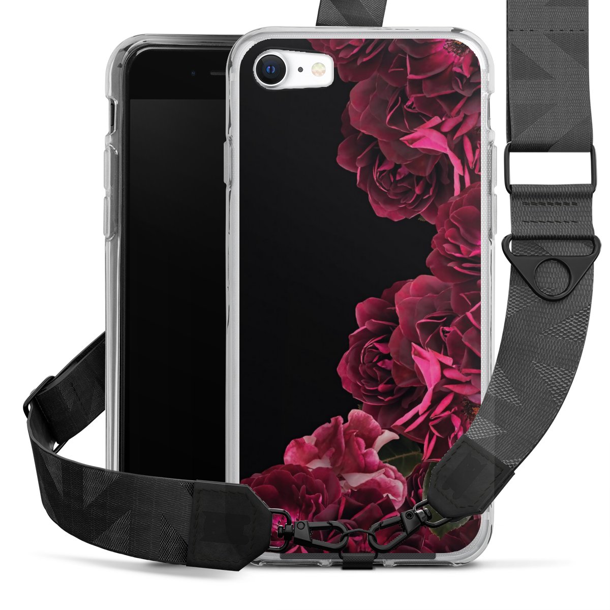 Rose vintage su nero