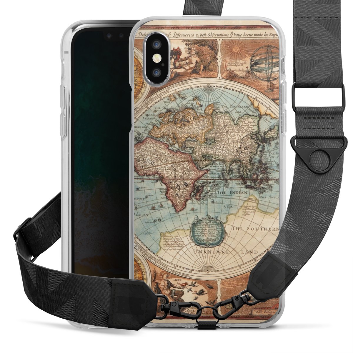 Mappa del mondo vintage
