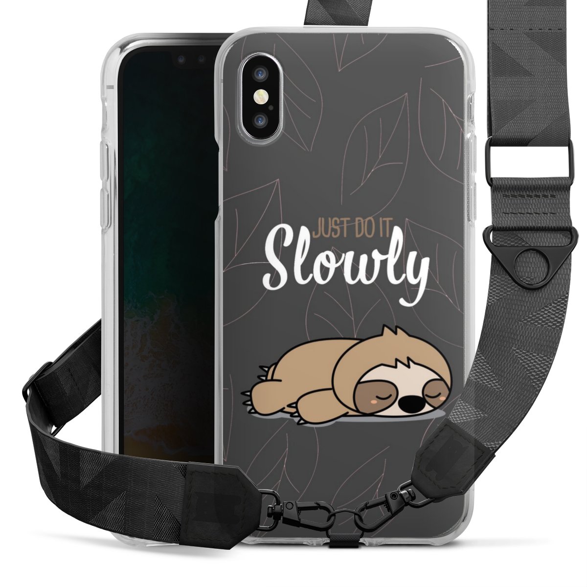 Just Do It Slowly Sloth Grey