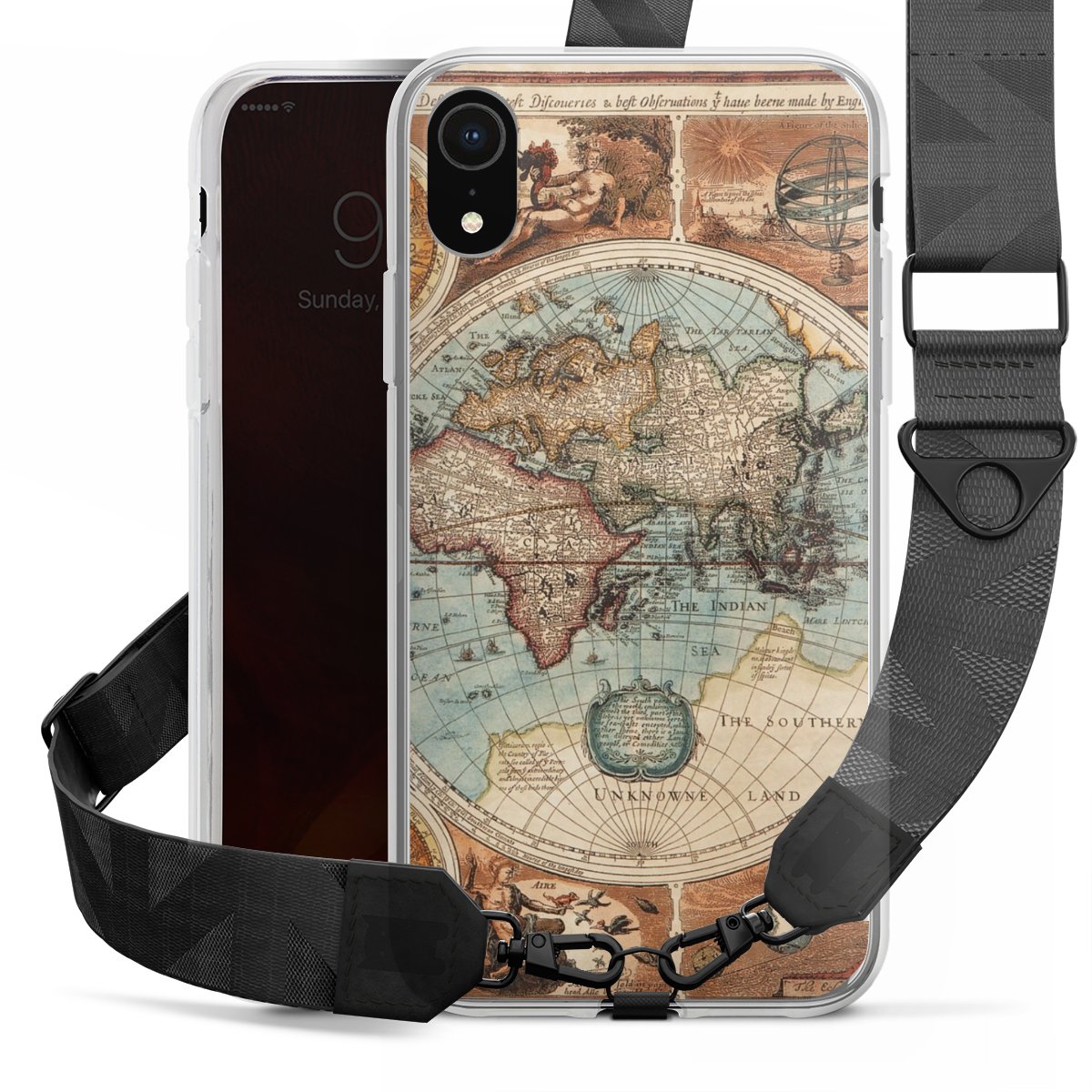Mappa del mondo vintage