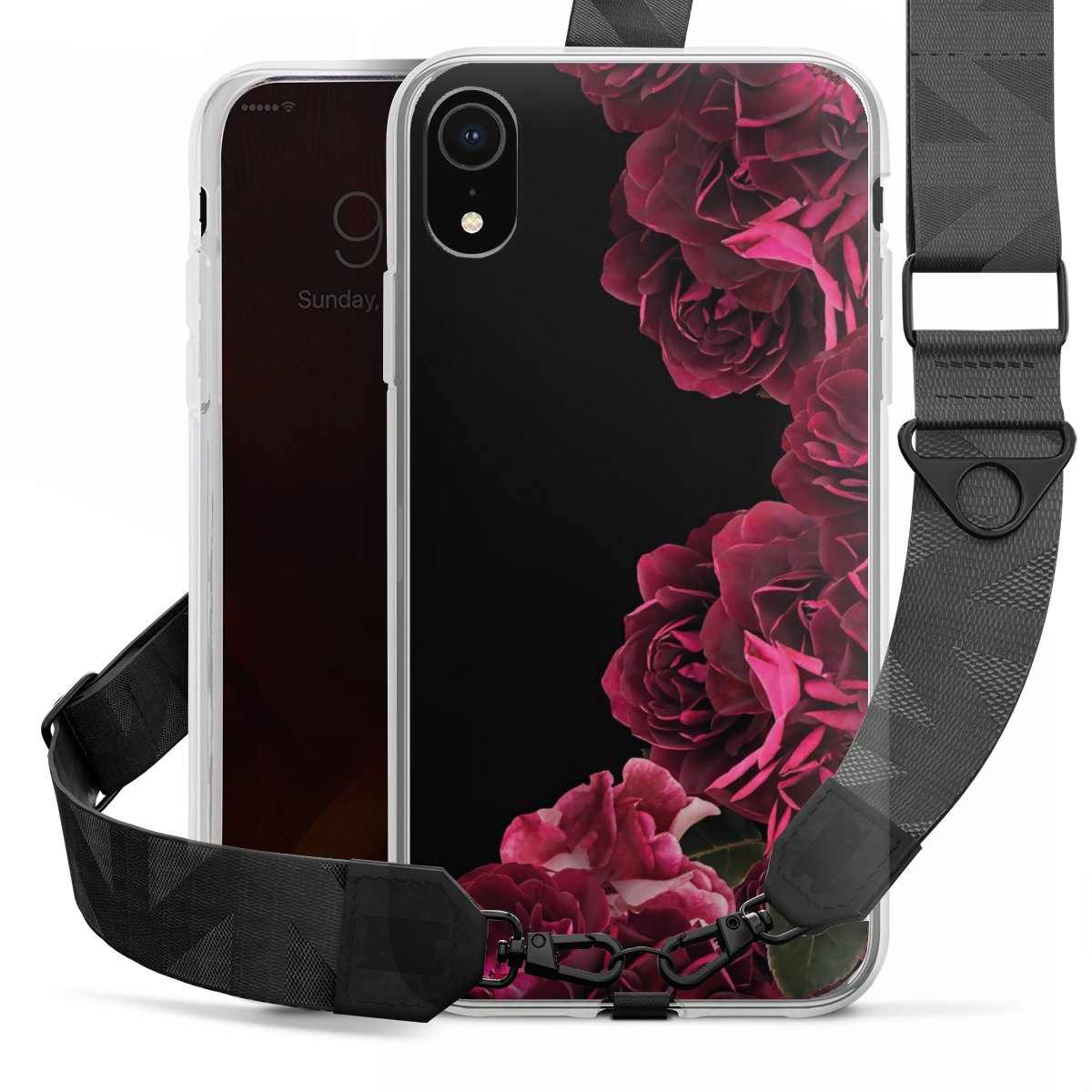 Rose vintage su nero