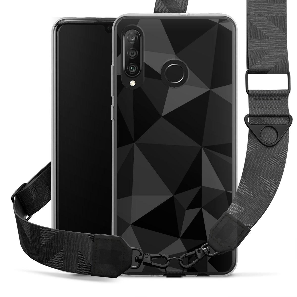 Veelhoekpatroon Zwart