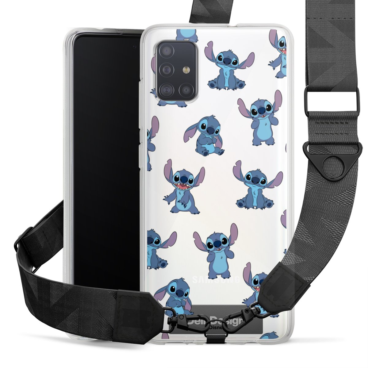 Stitch Faces Pattern Transparent