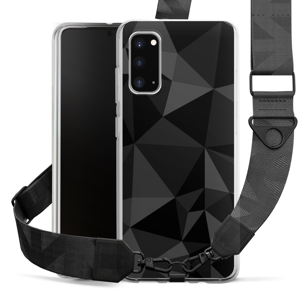 Motif Polygone Noir