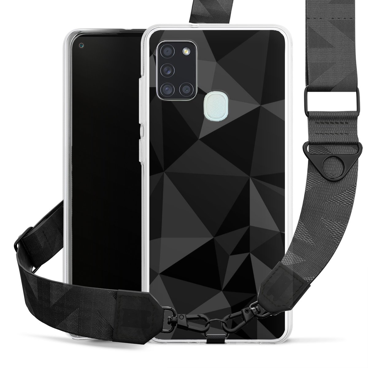 Motif Polygone Noir