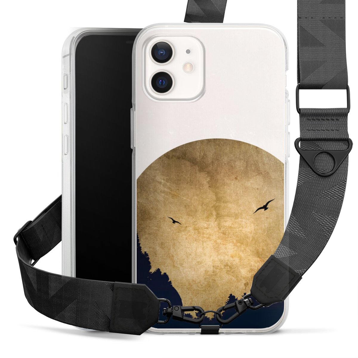 Twee vogels en de maan