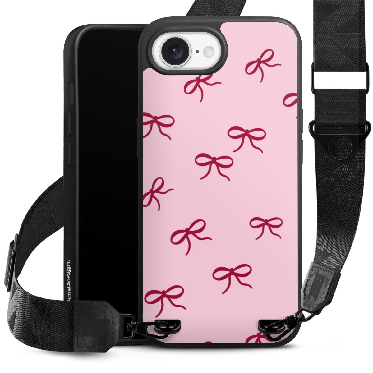 Schleifen Muster Rot Pink