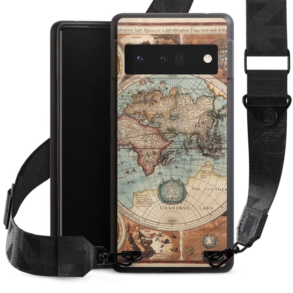 Mappa del mondo vintage