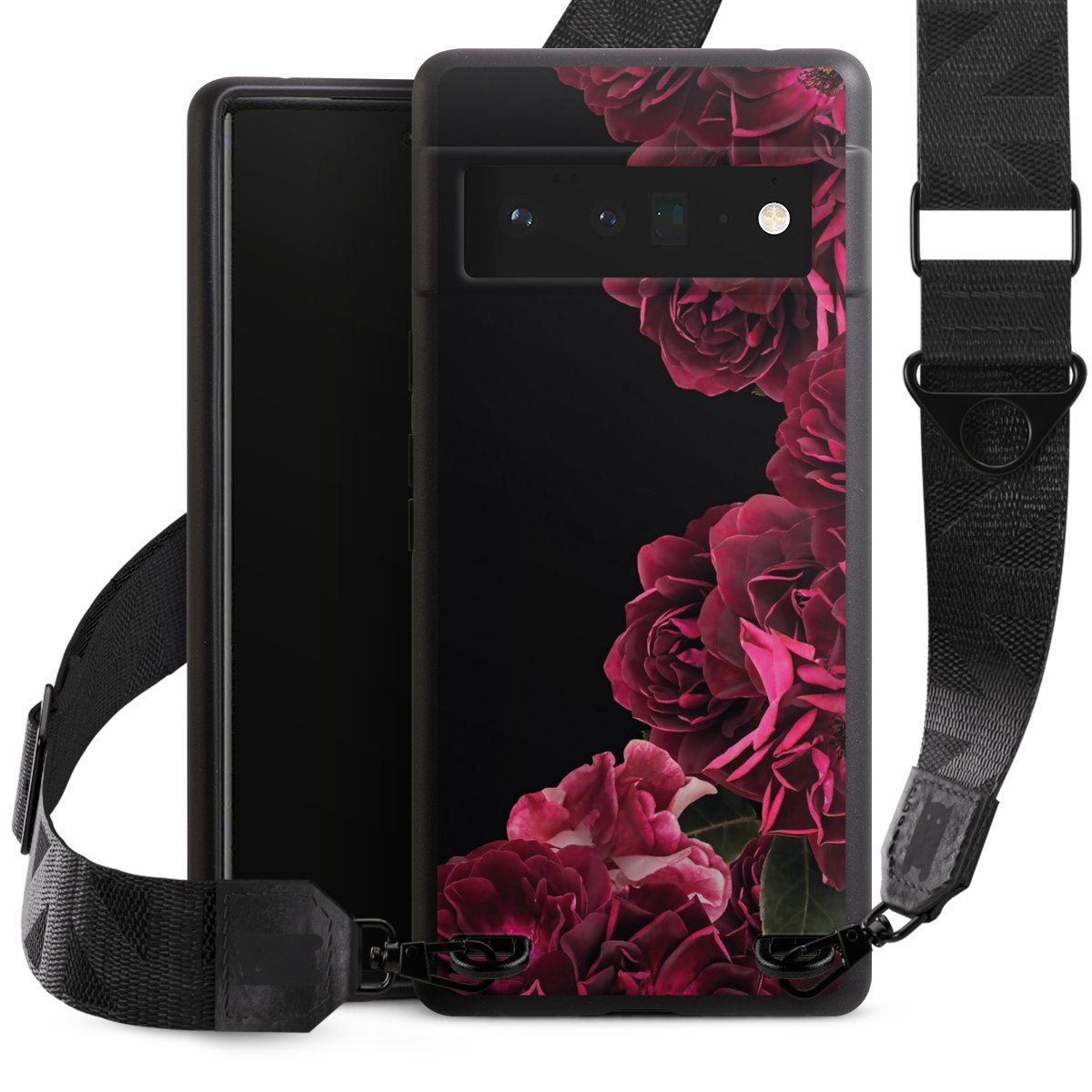 Rose vintage su nero