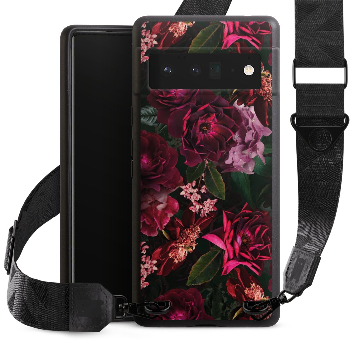 Fiori rosso scuro e rosa