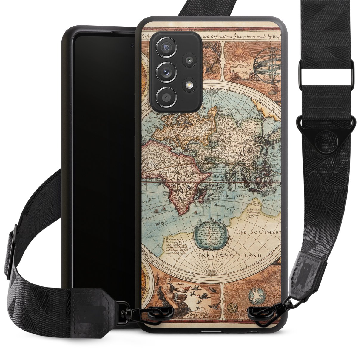 Mappa del mondo vintage