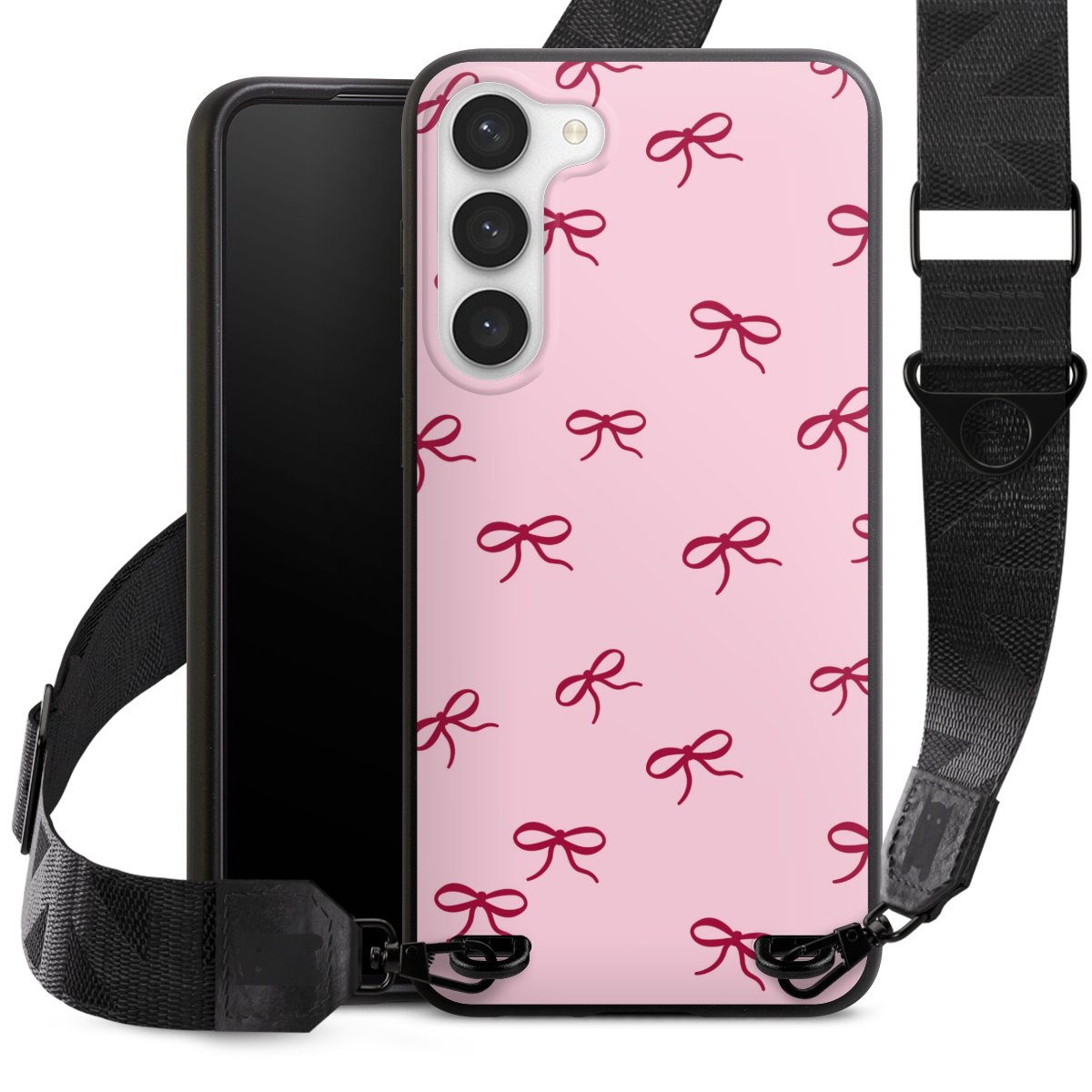 Bows Red Pink Pattern