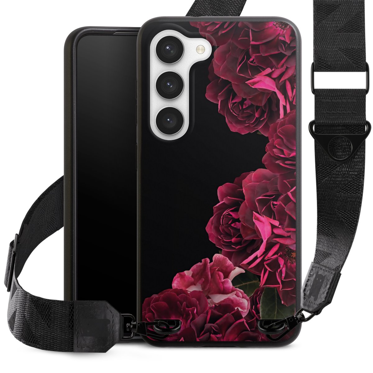 Rose vintage su nero