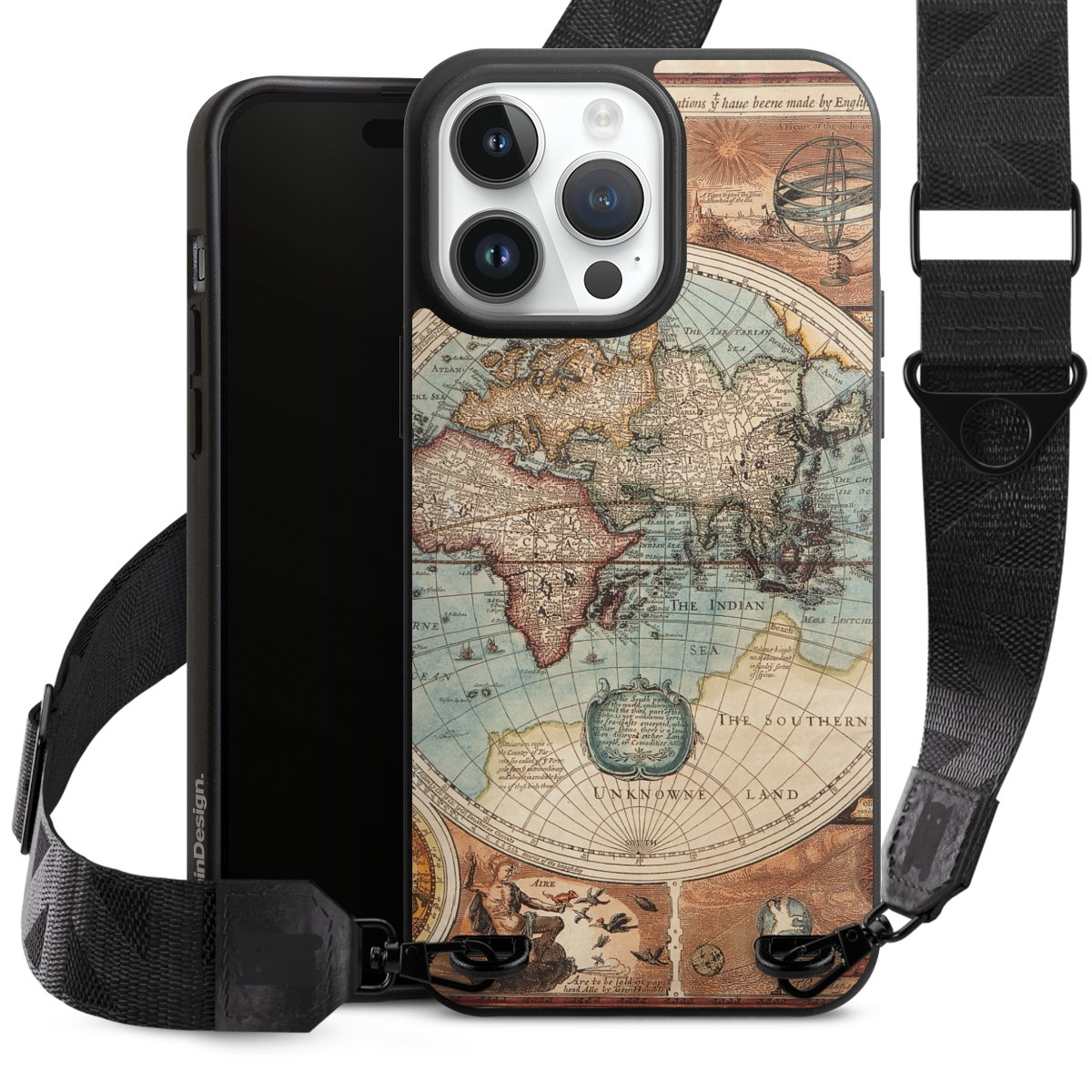 Mappa del mondo vintage