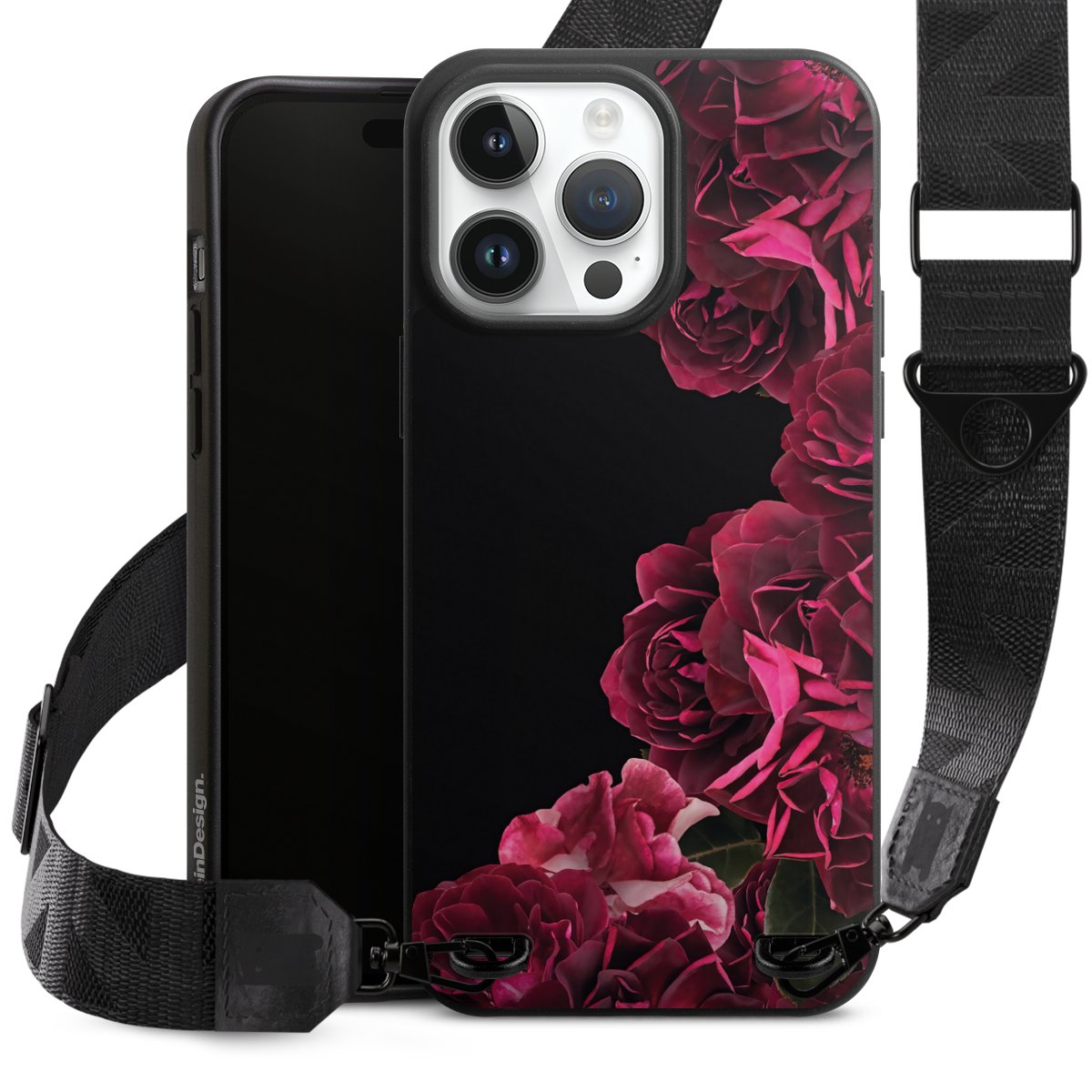 Rose vintage su nero