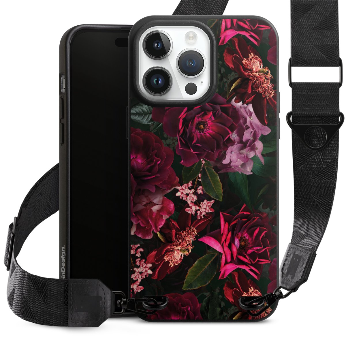 Fiori rosso scuro e rosa