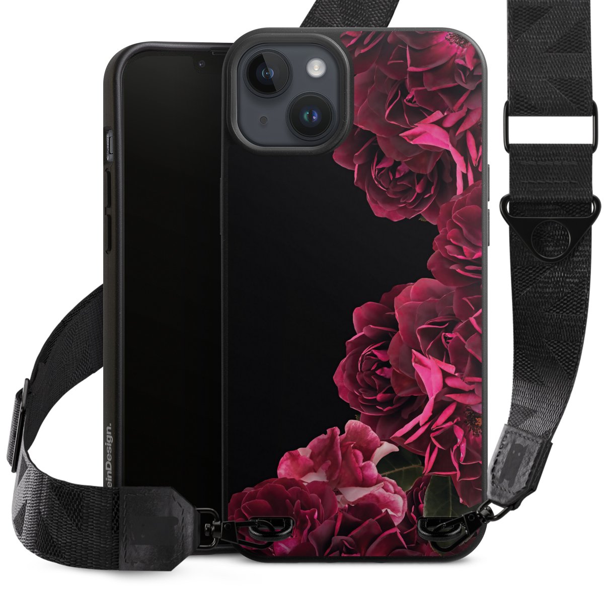 Rose vintage su nero