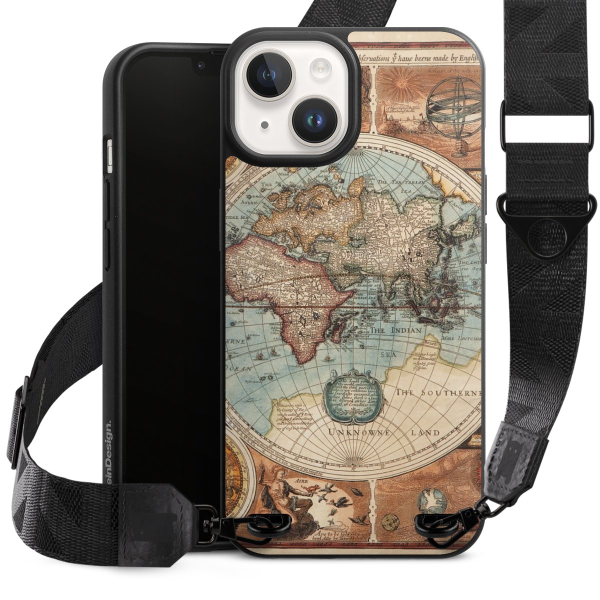 Mappa del mondo vintage