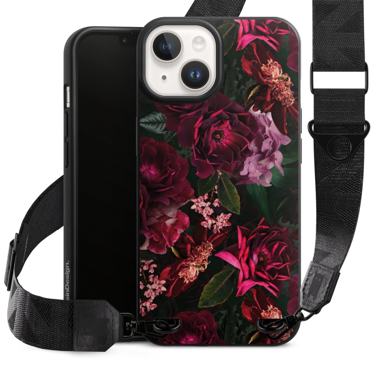 Fiori rosso scuro e rosa