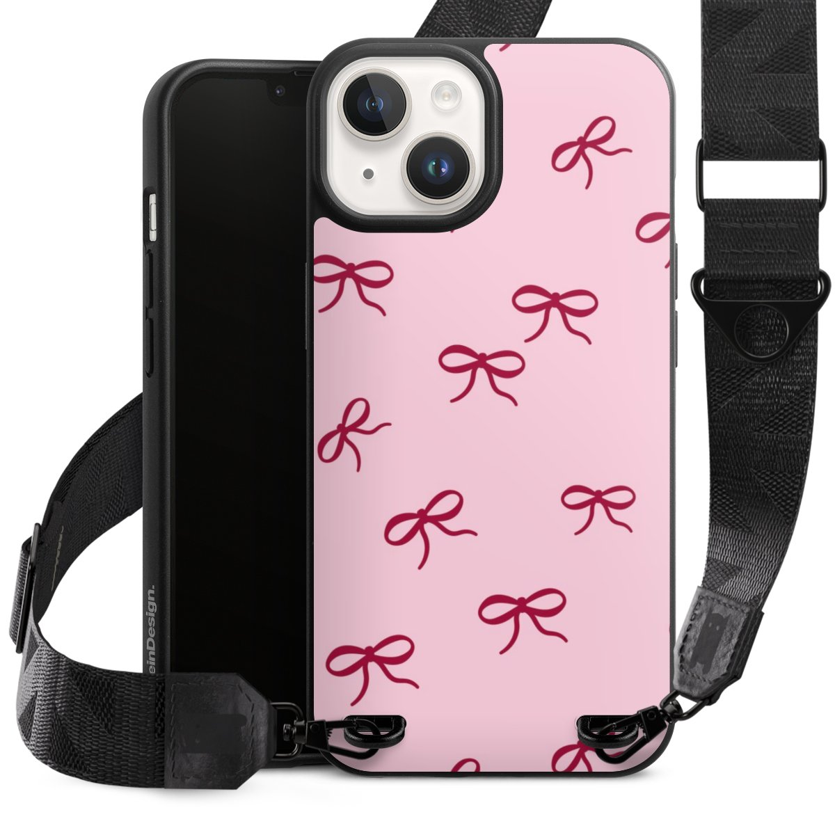 Bows Red Pink Pattern