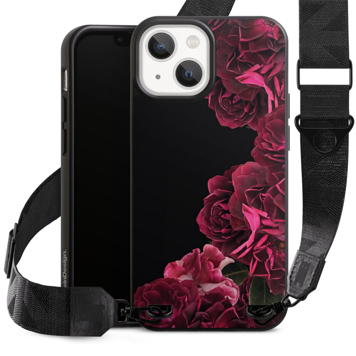 Rose vintage su nero