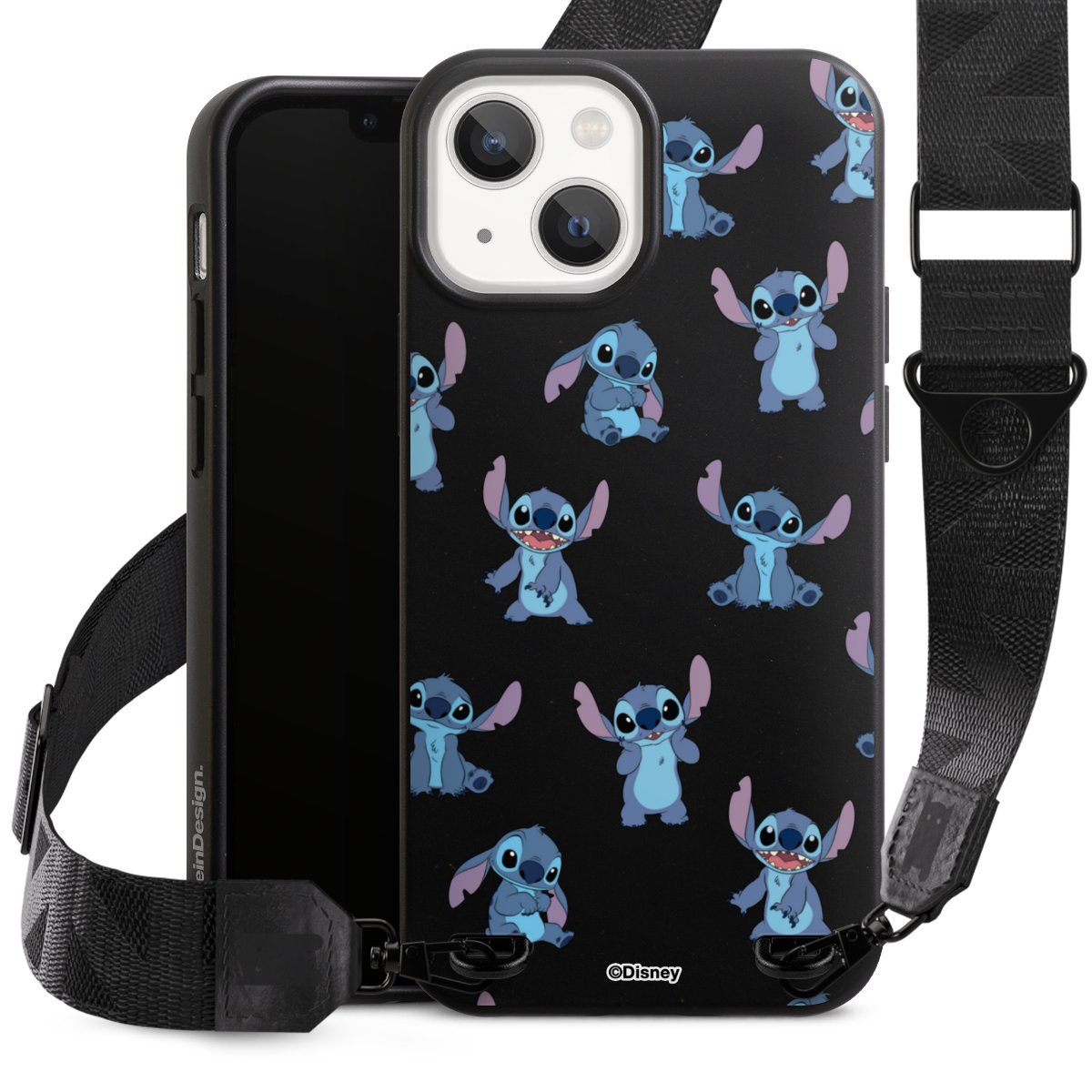 Stitch Faces Pattern Transparent