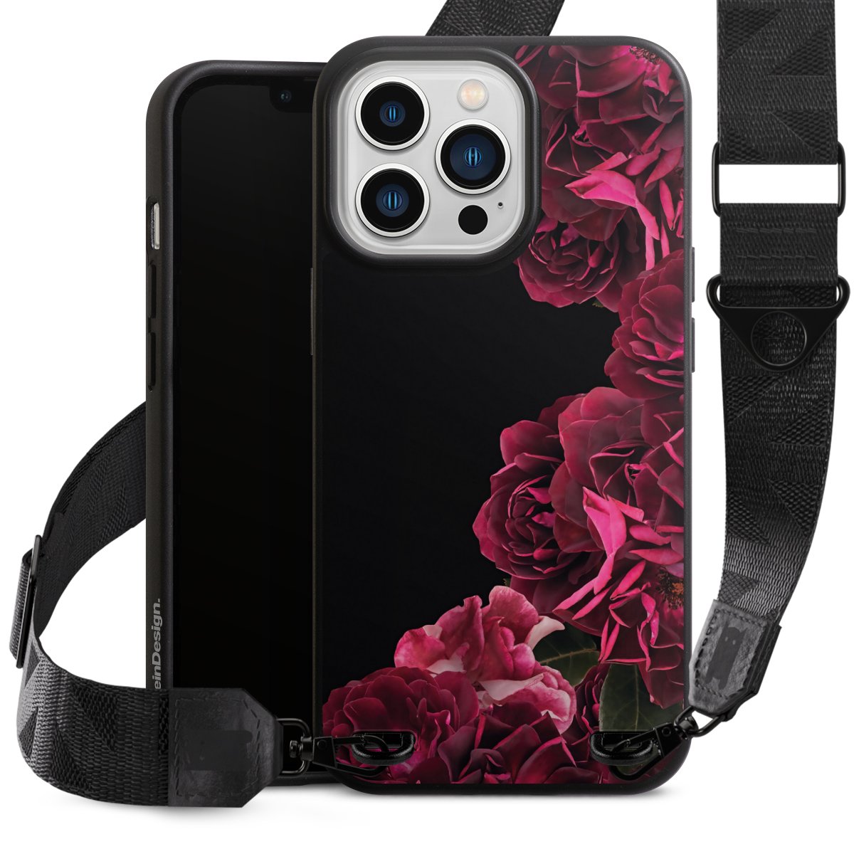 Rose vintage su nero