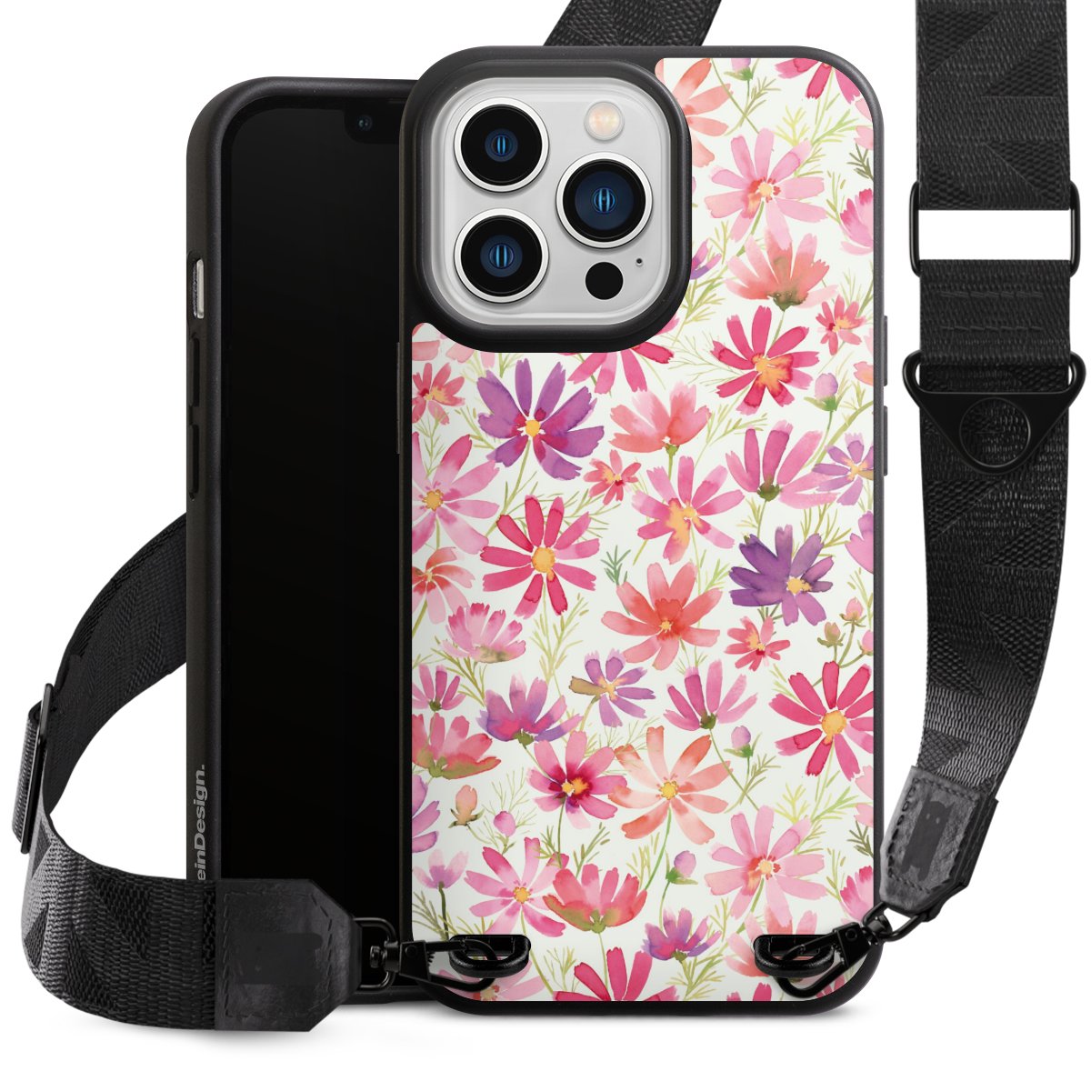Boho Cosmos Flowers Purple
