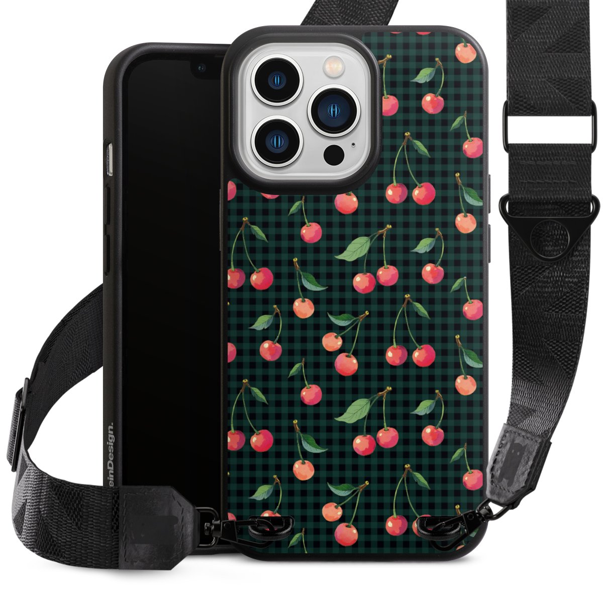 Cherries and Green Gingham