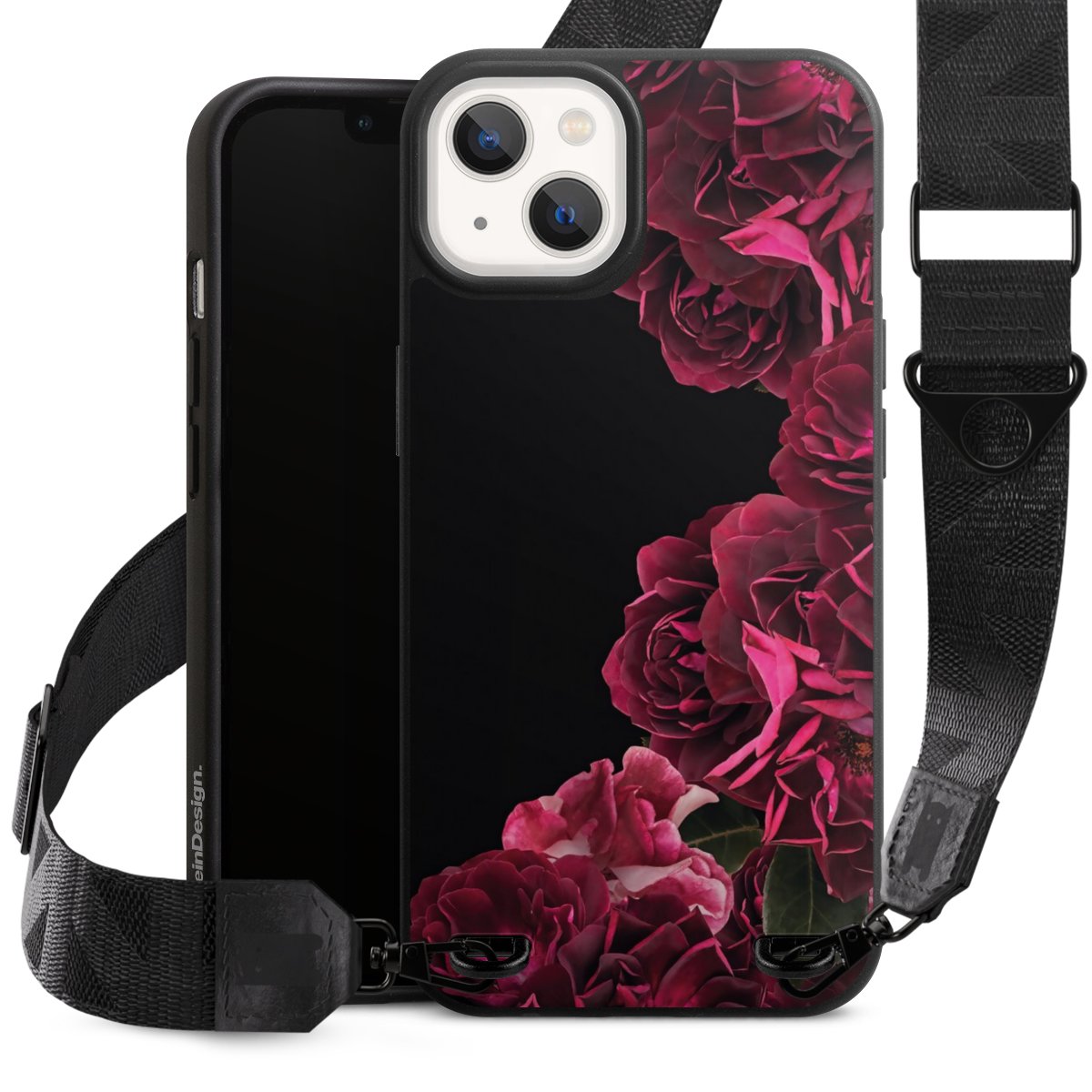 Rose vintage su nero