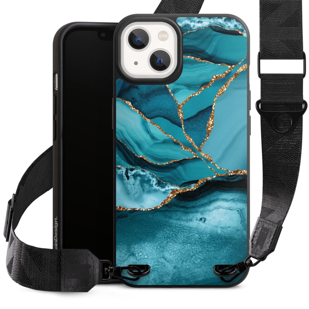 Paesaggio di marmo blu ghiaccio