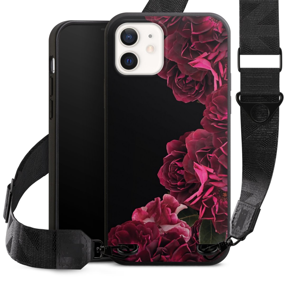 Rose vintage su nero