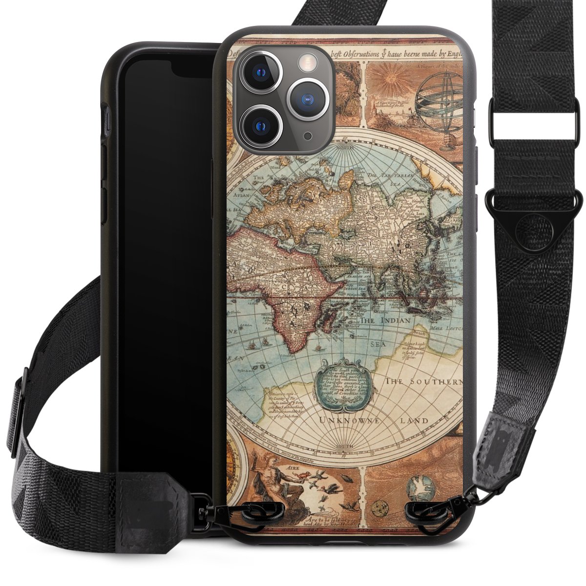 Mappa del mondo vintage