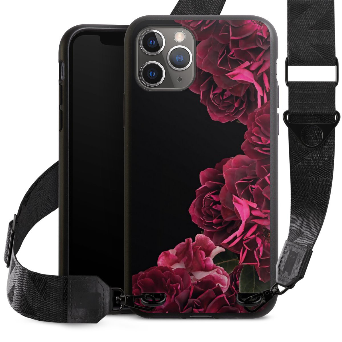 Rose vintage su nero