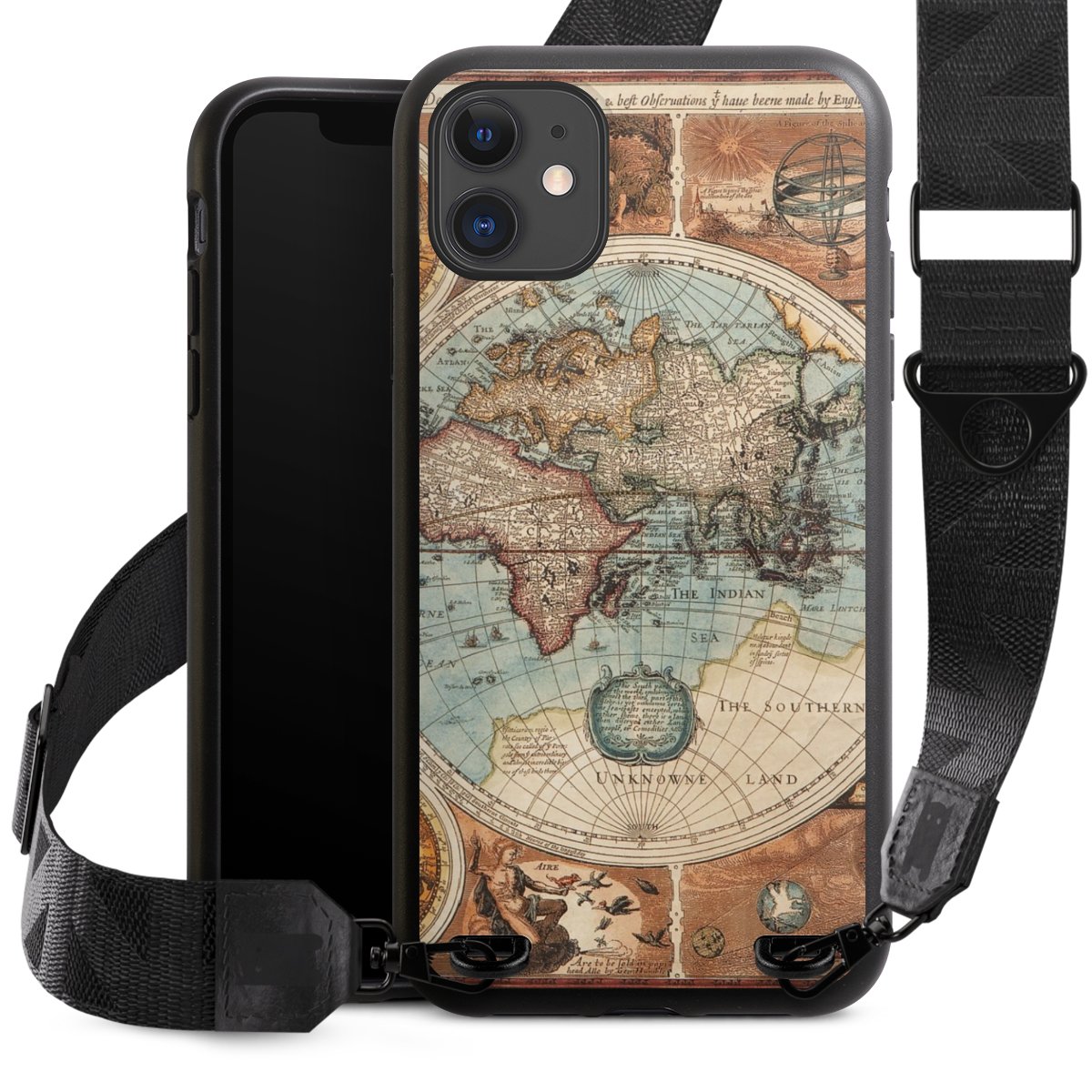 Mappa del mondo vintage