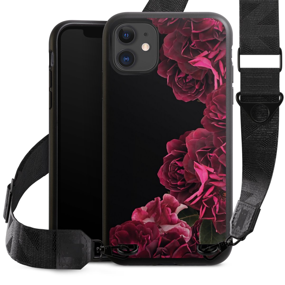 Rose vintage su nero