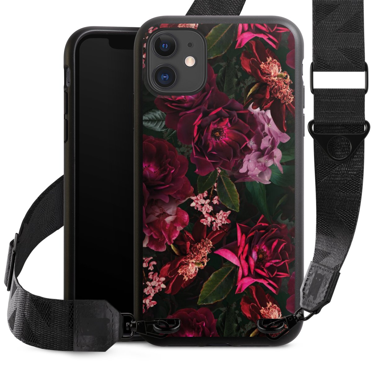 Fiori rosso scuro e rosa