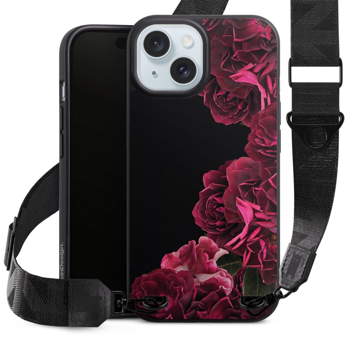 Rose vintage su nero